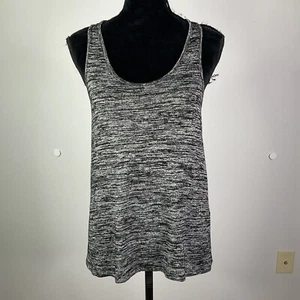 Rag & Bone Top Womens Size Small Heather Black Gray Twist Back - Picture 1 of 11