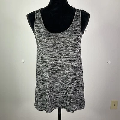 Rag & Bone Top Womens Size Small Heather Black Gray Twist Back - Image 1 of 4