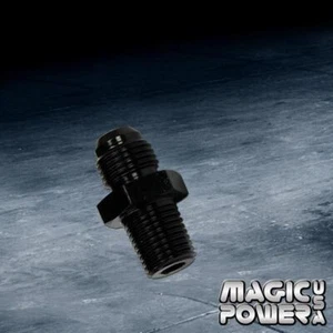 AN8 8 an to M16x1.5 Metric Male Fitting Straight Adapter Aluminum Black - Picture 1 of 1