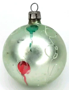 Depressionszeit Weihnachtsschmuck handbemalt schabloniertes Glas Fantasie 30er Jahre - Bild 1 von 7