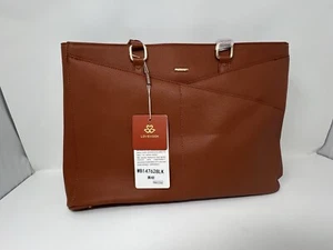 Laptoptasche für Damen 15,6 Zoll wasserdicht Leder Computertaschen - Bild 1 von 10