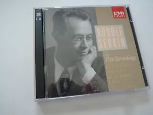 RUDOLF SERKIN: The First Recordings (1929-38) 1991 EMI 2-CDs Beethoven/Mozart+ - Picture 1 of 4