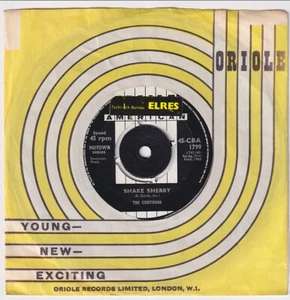 The CONTOURS * Shake Sherry * 1963 MOTOWN ORIOLE SOUL R&B MOD UK 45 * Hören Sie zu! - Bild 1 von 2