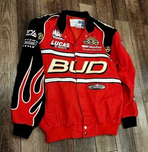 Budweiser BUD Drag Racing Brandon Bernstein Men's Jacket Size Medium - Picture 1 of 6