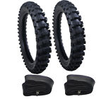 Front 70/100-19 & 90/100-16 Rear Tire + Tube for KX100 Honda XR100R Dirt Pitbike