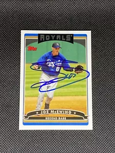 Joe McEwing Kansas City Royals Signed Auto 2006 Topps Card #129 ~ COA - Picture 1 of 3