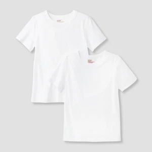 Neu mit Etikett Kinder 2er-Pack adaptives kurzärmliges T-Shirt - Cat & Jack™ weiß XL - Bild 1 von 1
