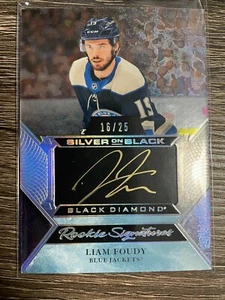 LIAM FOUDY 2020-21 Black Diamond Silver On Black Rookie Signature #16/25 - Bild 1 von 1