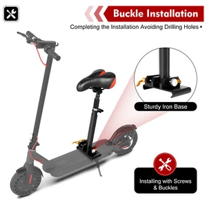 Asiento Scooter Eléctrico Monopatín Sillín Asiento para Xiaomi M365 Altura Ajustable - Imagen 1 de 11