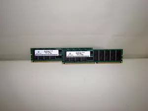 LOTE 2 NL9127RD12042-D21JSB 1 GB DDR PC2100 266MHZ MEMORIA DE SERVIDOR REGISTRADO ECC - Imagen 1 de 2