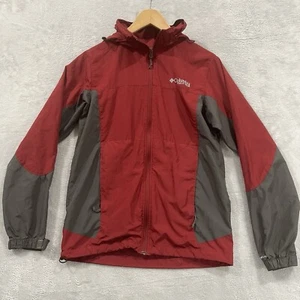 Columbia Omni Shield Cremallera Completa Equipo de Campo Chaqueta con Capucha Para Hombre Pequeña Roja - Imagen 1 de 9