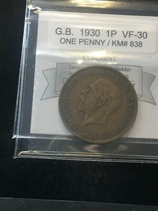 1930 G.B. Penny Coin Mart Graded**VF-30** KM# 838.. - Picture 1 of 8