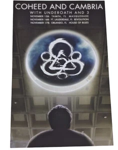 Coheed & Cambria Underoath 3 Florida Nov 15, 16, 17 2004 Flyer Poster Promo - Picture 1 of 2