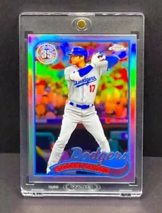 SHOHEI OHTANI RARE REFRACTOR SP CARD TOPPS CHROME MVP DODGERS SILVER - Bild 1 von 2