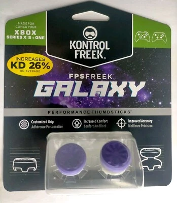 KontrolFreek FPS FREEK Performance Galaxy XBOX Thumbstick Grip CONTROLLER Purple - Image 1 of 2