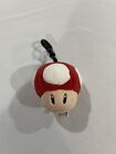 Mario Kart Mushroom Plush Keychain Club Mocchi Mocchi Red Charm Clip Mini