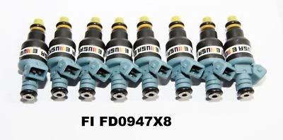 Injetores de combustível 8 peças compatíveis com 91-97 Ford F/E Series 7.5L Mustang 5.0L 0280150947 - Imagem 1 de 2