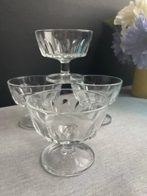 Arcoroc Britannia Thumbprint Clear Dessert-Sherbet - 3.25" - Set of 4 - image 1 of 4