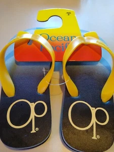 Ocean Pacific Boys Flip Flop Beach Sandals Sizes 1, 2, 3, 4 Multicolor - Picture 1 of 10