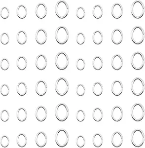 1200Pcs Oval Jump Rings Stainless Steel Jump Rings Open Jump Rings Jewelry Jump - Picture 1 of 12