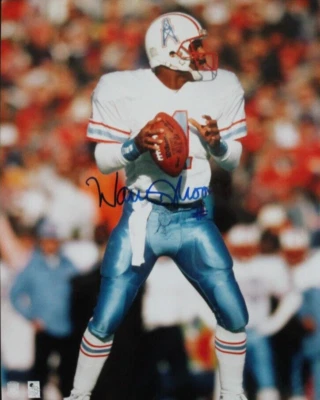 Warren Moon HOF Houston Oilers Autographed 8x10 Signed Photo WASHINGTON JSA COA - Image 1 of 4