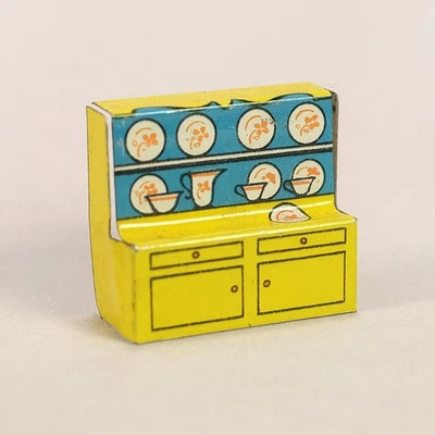 Gabinete de China de 1930 galletas Jack palomitas de maíz vintage juguete de hojalata premio Foto 1 de 3