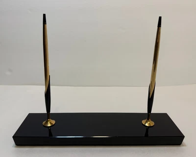 Juego de escritorio vintage Cross 10KT relleno de oro bolígrafo y lápiz mecánico Foto 1 de 4