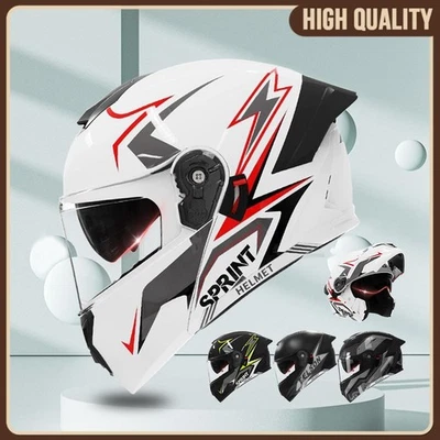 TJF 54-61CM Sturzhelm Mit Visier Motorradhelm Rollerhelm Integralhelm Klapphelm DE