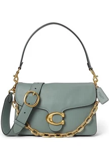 Coach Sage Green Chain Tabby Shoulder Bag, New With Tags - Picture 1 of 13