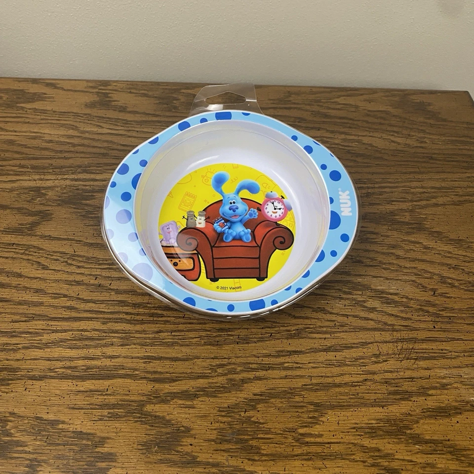 ¡Nuevo!  Blue’s Clues Bowl, Dead Stock, Nick JR Nickelodeon Nuk Nuevo Niño Pequeño Foto 1 de 4