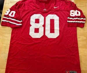 VINTAGE Ohio State Buckeyes Trikot Herren 2XL rot #80 Fußball Nike - Bild 1 von 10