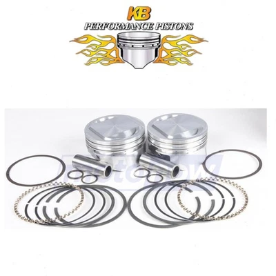 KB Cast Piston Set for 2004-2006 Harley Davidson FLHRS Road King Custom - js - Imagem 1 de 4