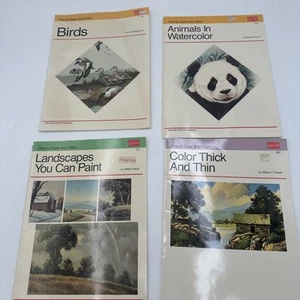 Walter Foster Come Disegnare E Dipingere Libri Set Di 4 Animali/Paesaggi Vintage - Foto 1 di 21