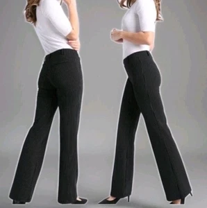 BETABRAND Pants Women's XSmall Petite Pinstripe Yoga Comfortable Work Jumpsuit - Picture 1 of 7
