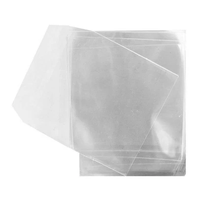 100 bustine per CD e DVD trasparenti in plastica pvc con aletta di chiusura - Immagine 1 di 4
