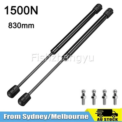 Gas Struts Gas Spring 830mm x 1500N Heavy Duty Camper Trailer Truck Horse float- - image 1 of 4