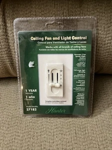Hunter Wired 27182 Ceiling Fan/Light Control 3-Speed Dual Slide - Picture 1 of 2