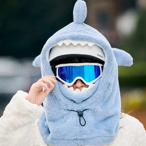 Cartoon Shark Ski Helmet Cover Comfortable Warm Pullover Hat Outdoor - Picture 1 of 12