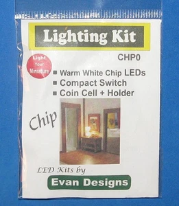 LED LIGHTING KIT CHIP~WARM WHITE~LIGHT MINIATURES~DIORAMAS~HAUNTED HOUSES~TRAINS - Picture 1 of 3