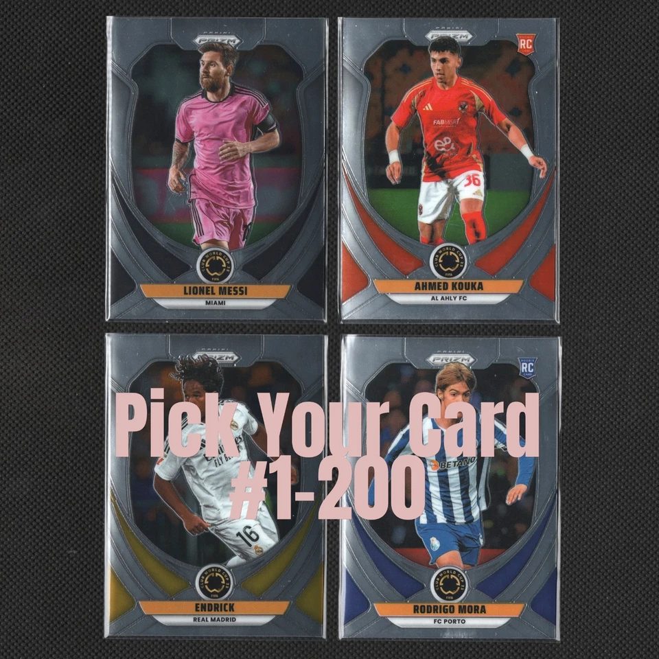 2025 Prizm Club World Cup Soccer | Base Cards #1-200 | Pick & Complete Your Set - Image 1 of 1