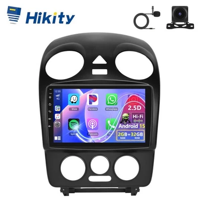 Apple Carplay Android 15 Autoradio GPS Navi WiFi FM RDS Kamera Für VW New Beetle - Bild 1 von 4