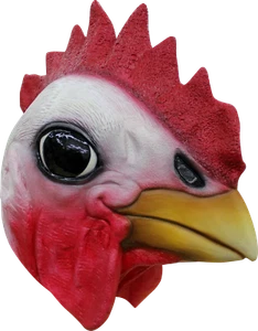 Barnyard Farm Animal Chicken Foghorn Ghoulish DELUXE ADULT LATEX ROOSTER MASK - Picture 1 of 1