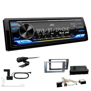 JVC Digital Receiver Autoradio Bluetooth DAB+ für Seat Exeo anthrazit Canbus - Bild 1 von 6