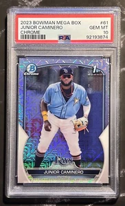 JUNIOR CAMINERO PSA 10 1° rifrattore Bowman Mojo 2023 Bowman Mega Box BCP-61 - Foto 1 di 2