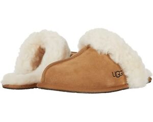 Women UGG Scuffette Slipper 1106872 Chestnut Suede Upper 100% Authentic New