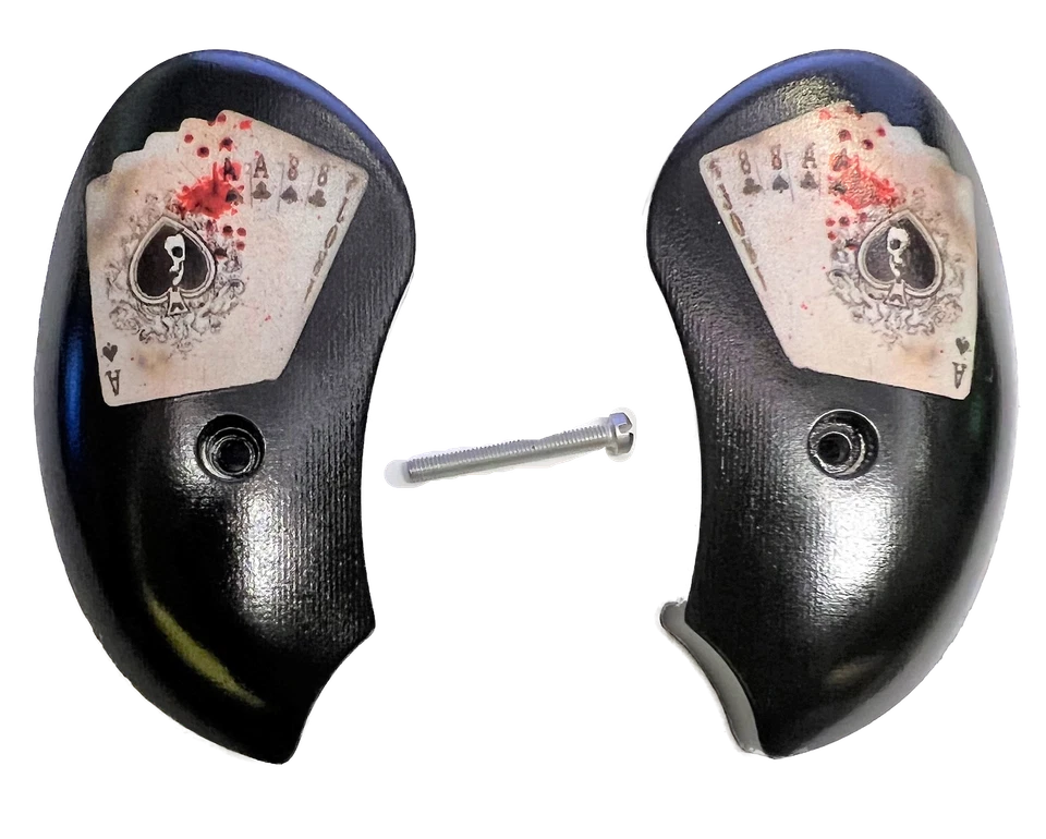 PREMIUM MANUFACTRURING GROUP fits Bond Arms Derringer Grips ACES & EIGHTS "Dead man's hand" NEW XL