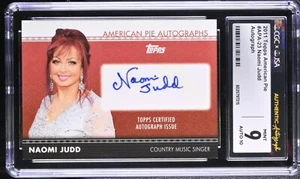 Naomi Judd Signed 2011 Topps American Pie Auto Card #23 CGC 9 JSA 10 Auto - Picture 1 of 2