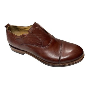 SCARPE DERBY CASUAL UOMO JP DAVID DIVER 38767 2 PELLE MARRONE ORIGINALE AI - Picture 1 of 6