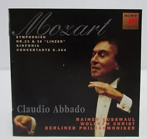 Claudio ABBADO: MOZART Symphony No 23 36 Linzer Sinfonia Concertante CD Gold - Picture 1 of 3