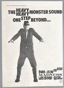 MADNESS 1979 original POSTER ADVERT ONE STEP BEYOND Stiff Records - Picture 1 of 3